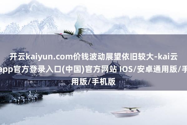开云kaiyun.com价钱波动展望依旧较大-kai云体育app官方登录入口(中国)官方网站 IOS/安卓通用版/手机版